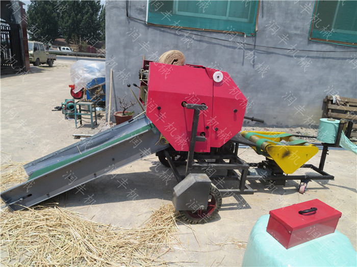 农副产品饲料打包机 羊胡子草自动打捆包膜机
